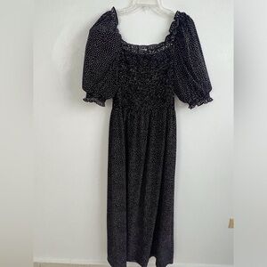 Maxi smocked dress.